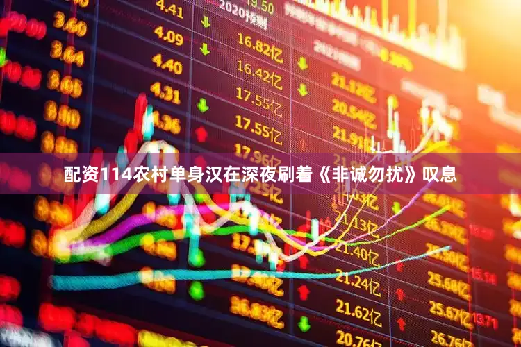 配资114农村单身汉在深夜刷着《非诚勿扰》叹息