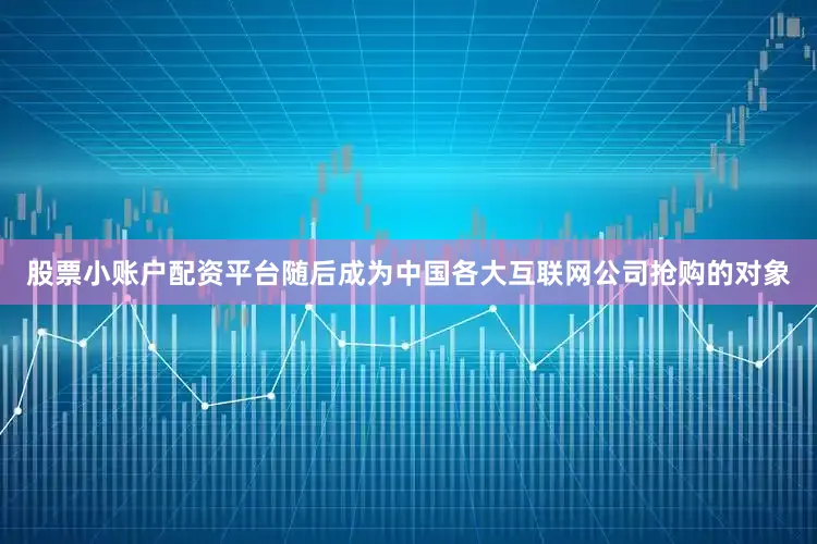 股票小账户配资平台随后成为中国各大互联网公司抢购的对象